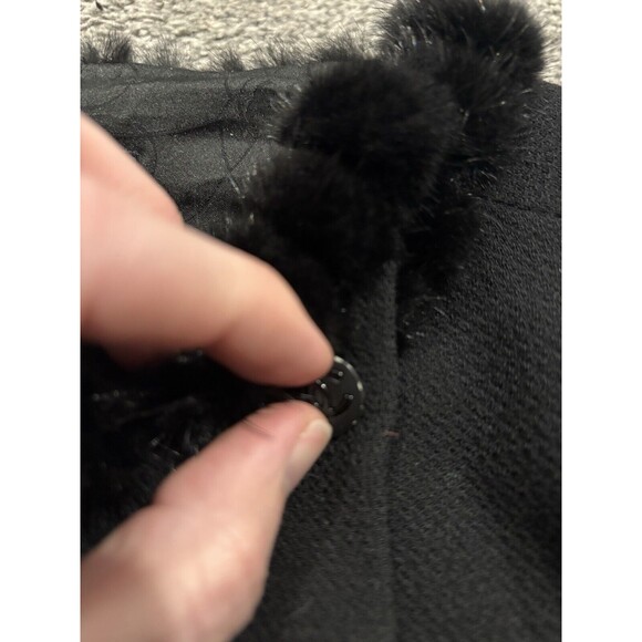 Chanel 03A Mink Fur Wool Black Coat Jacket Women’s Size 44 - Picture 9 of 13
